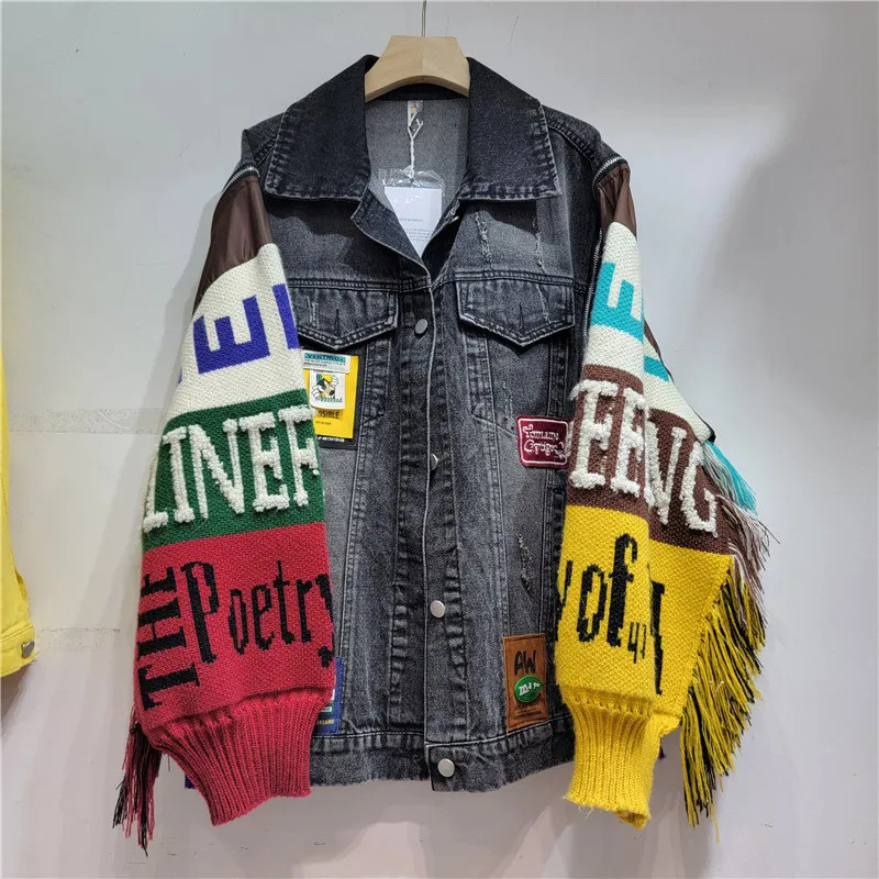 Women Denim Jacket  Autumn Fas - đánh giá và giá Streetwear Brand Pants