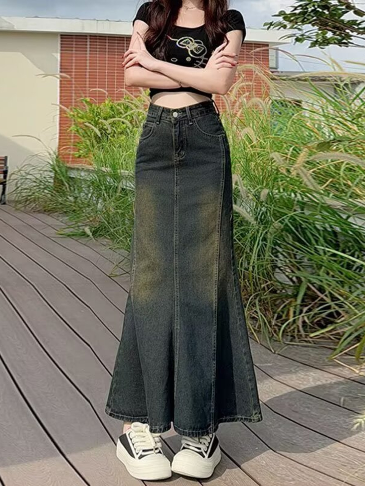Women's Vintage Washed Denim M - đánh giá và giá Streetwear Brand Pants
