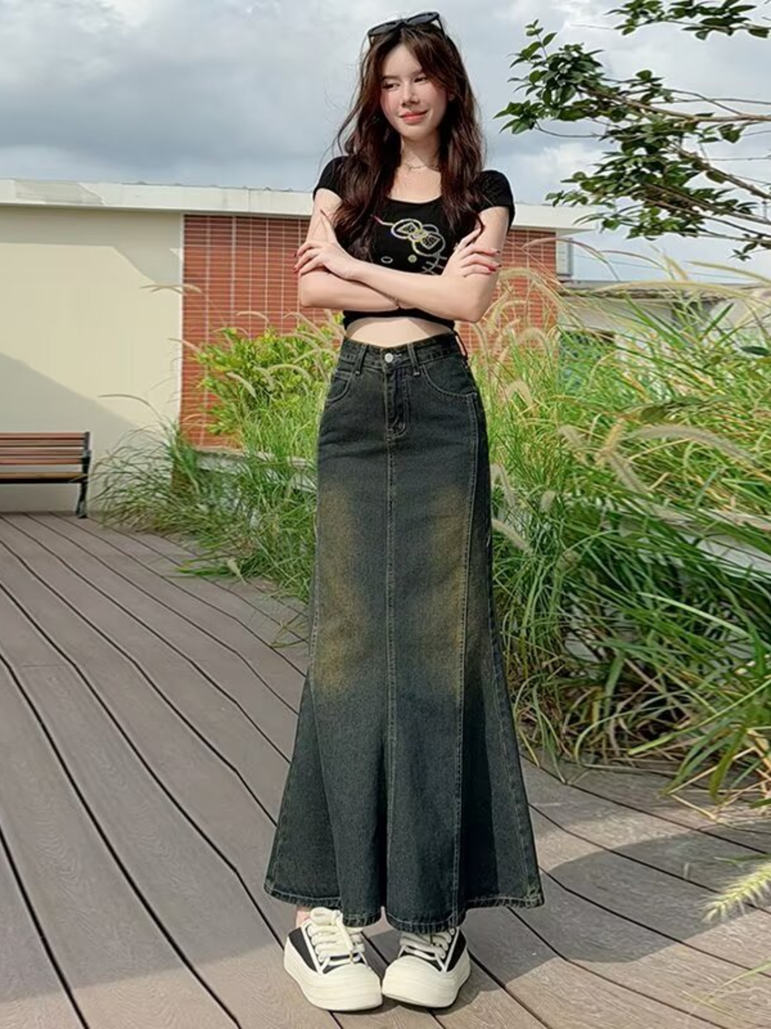 Women's Vintage Washed Denim M - đánh giá và giá Streetwear Brand Pants