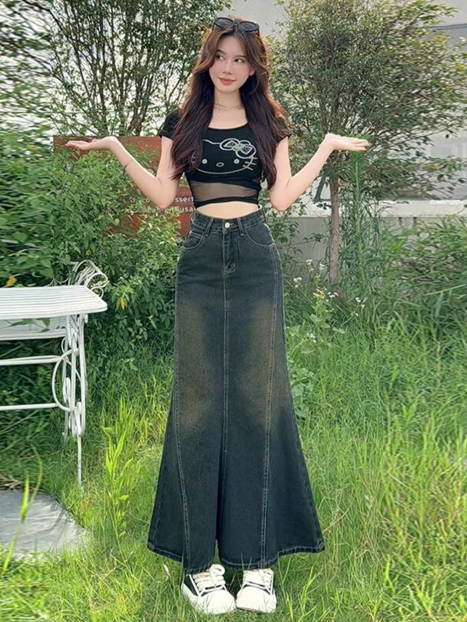 Women's Vintage Washed Denim M - đánh giá và giá Streetwear Brand Pants
