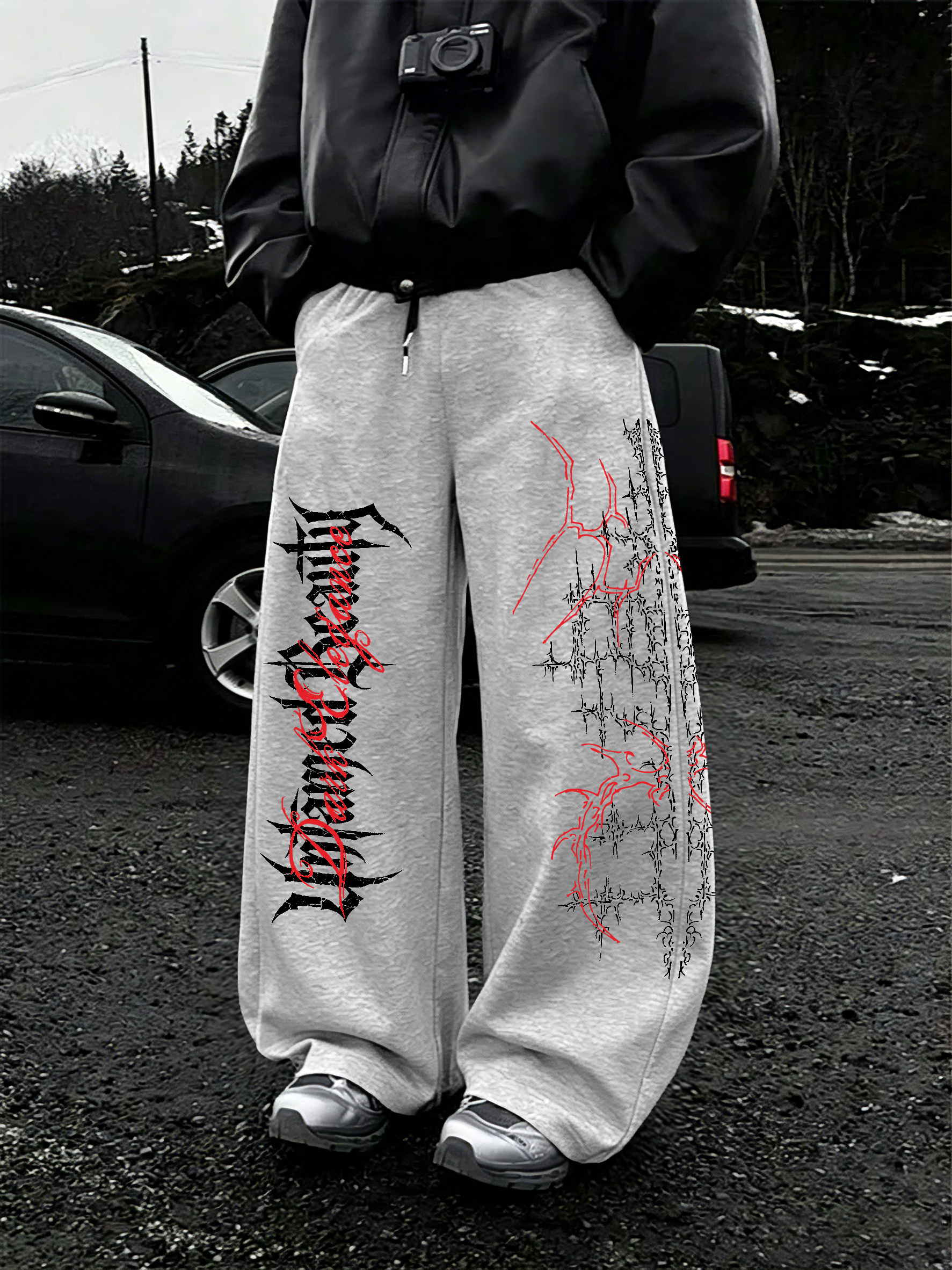 Men's Oversized Gothic Streetw - đánh giá và giá Streetwear Brand Font
