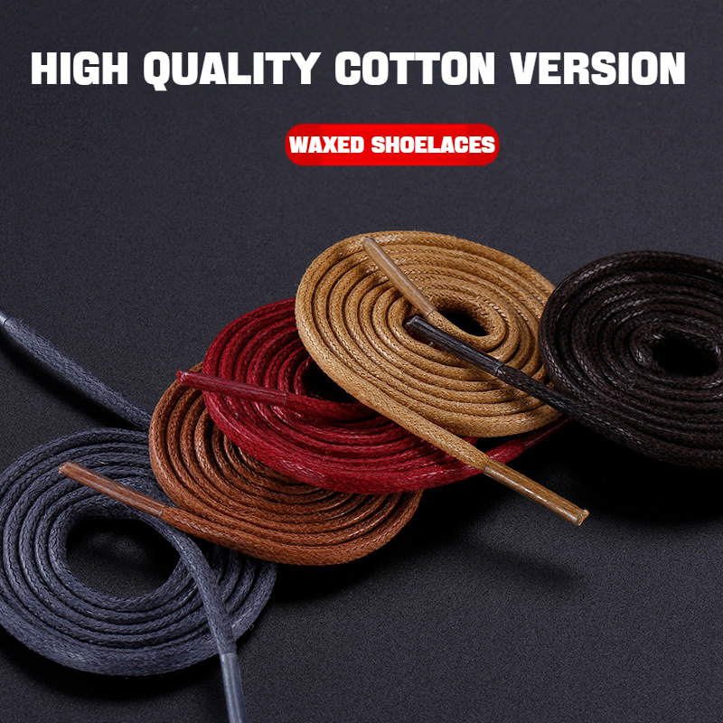Cotton Waxed Shoelaces Round R - đánh giá và giá Travis Scott Lace