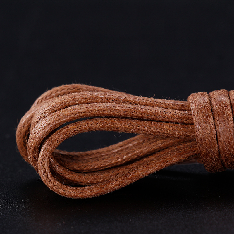 Cotton Waxed Shoelaces Round R - đánh giá và giá Travis Scott Lace